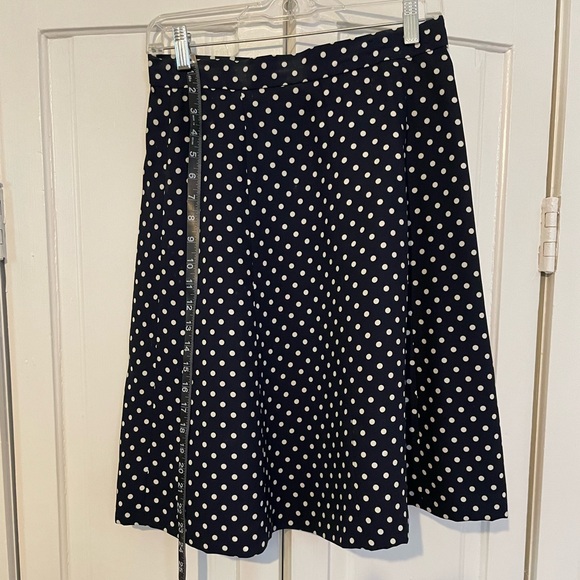 Vintage Full Black & White Polka Dot Skirt (10) - Picture 5 of 7